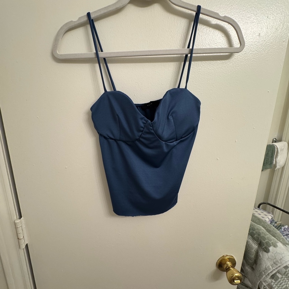 Elegant Blue Women's Top